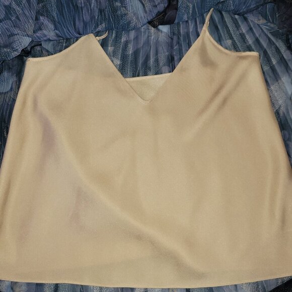 Vince Deco Blue Sheer Floral Pleated Blouse Top Women's S - Picture 9 of 13